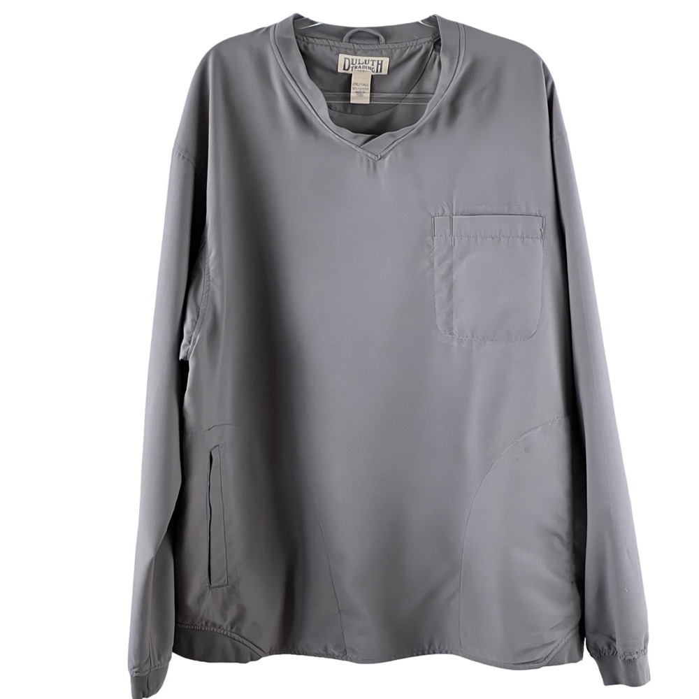 Duluth Trading Co V-Neck Pullover Windbreaker Jacket Golf Mens Sz 2XL Ta…